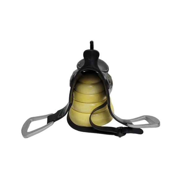 Battat Doll Toy Horse Riding Saddle With Stirrups- Blk Slv, Blk Boots, & Brush - Picture 3 of 12